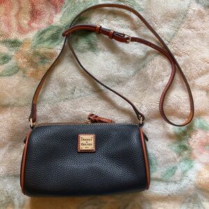 Dooney & Bourke Black Pebbled Leather Shoulder Bag